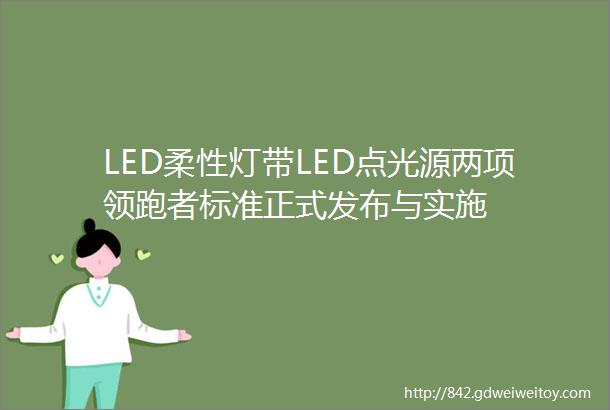 LED柔性灯带LED点光源两项领跑者标准正式发布与实施